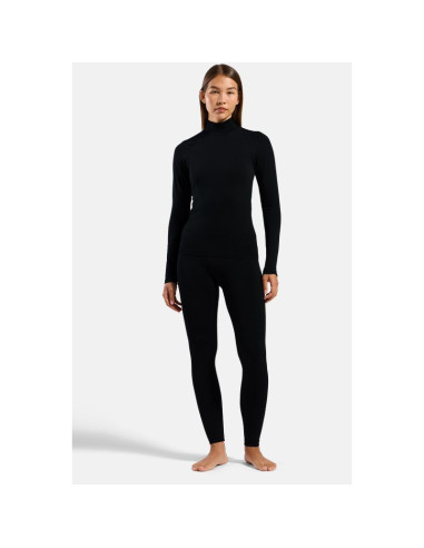 Leggins termoaktywne damskie odlo performance warm bl bottom long czarne