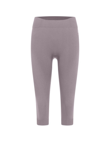 Legginsy termoaktywne 3/4 damskie odlo bl bottom 3/4 performance warm fioletowe