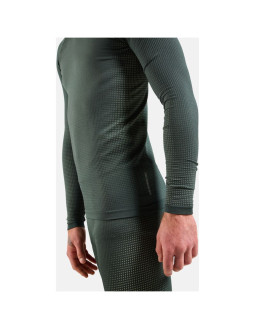 Bielizna termoaktywna z długim rękawem odlo bl top crew neck l/s performance warm zielona 2