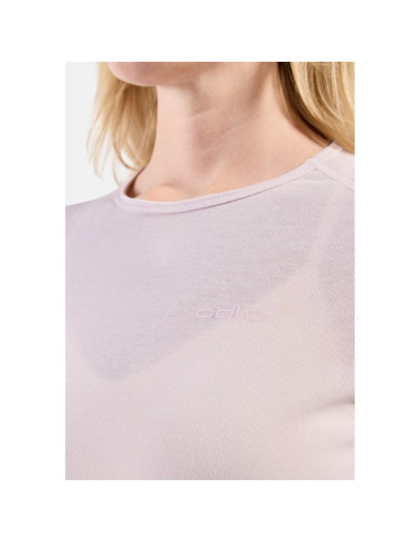 Koszulka termoaktywna z długim rękawem damska odlo active warm bl top crew neck l/s różowa