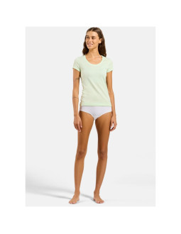 Koszulka damska odlo active f-dry light bl top crew neck s/s zielona 2