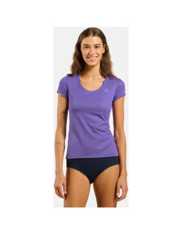 Koszulka damska odlo active f-dry light bl top crew neck s/s fioletowa 2
