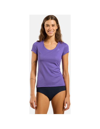 Koszulka damska odlo active f-dry light bl top crew neck s/s fioletowa