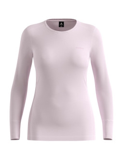 Koszulka termoaktywna z długim rękawem damska odlo merino 260 bl top crew neck l/s różowa 2