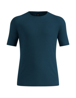 Koszulka termoaktywna z krótkim rękawem męska odlo merino 200 bl top crew neck l/s zielona 2