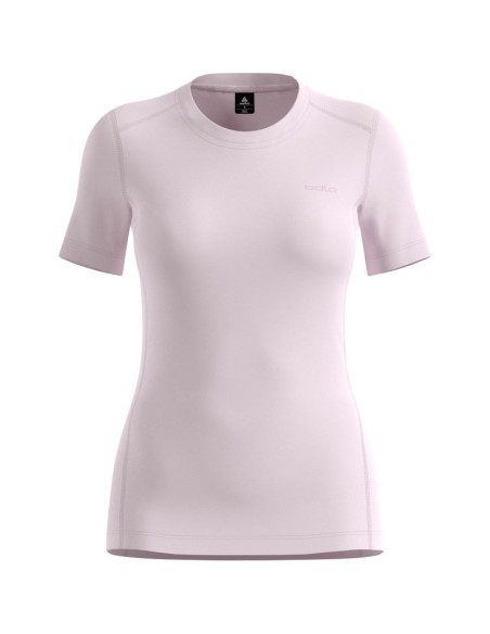 Koszulka termoaktywna z krótkim rękawem damska odlo merino 200 bl top crew neck l/s różowa