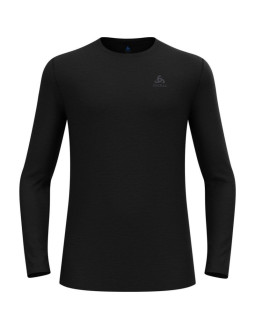Koszulka męska odlo merino 160 bl top crew neck l/s roz. l czarna