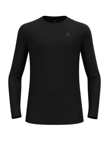 Koszulka męska odlo merino 160 bl top crew neck l/s roz. l czarna