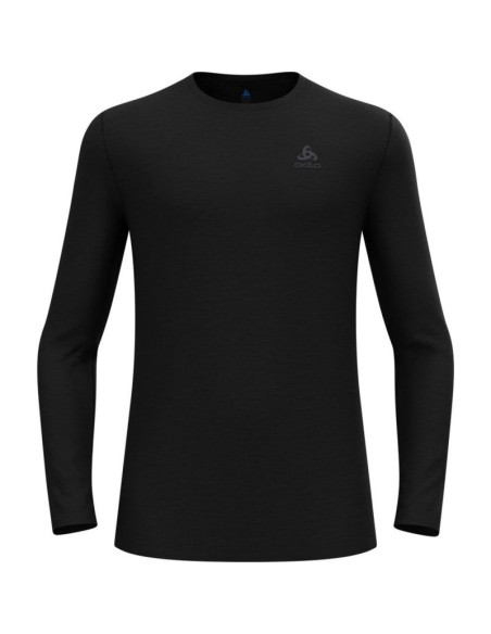 Koszulka męska odlo merino 160 bl top crew neck l/s roz. l czarna