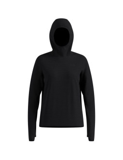 Bluza z kapturem damska odlo essential thermal mid layer hoody czarna   m