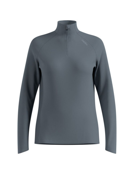 Bluza z półgolfem damska odlo essential ceramiwarm mid layer 1/2 zip szara   m