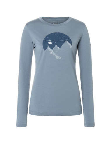 Longsleeve super.natural w gondola ls szary