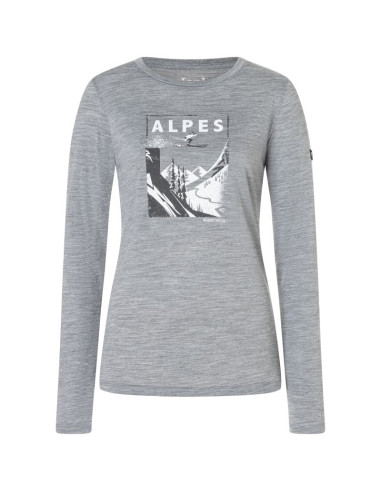 Longsleeve super.natural w alpes ls szary