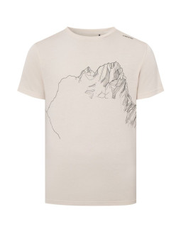 T-shirt męski viking morain man bamboo beżowy