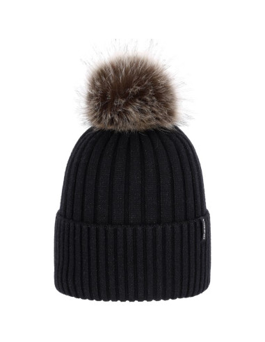 Czapka damska viking hana pompon life style czarna