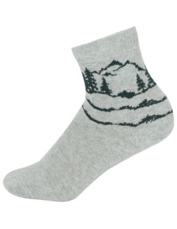 Skarpety damskie viking boosocks mid lady bamboo szare