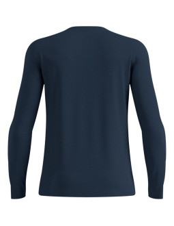 Koszulka termoaktywna z długim rękawem męska odlo merino 160 bl top crew neck l/s granatowa   m
