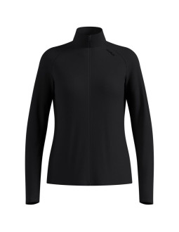 Bluza rozpinana damska odlo essential warm full zip mid layer full zip czarna   s
