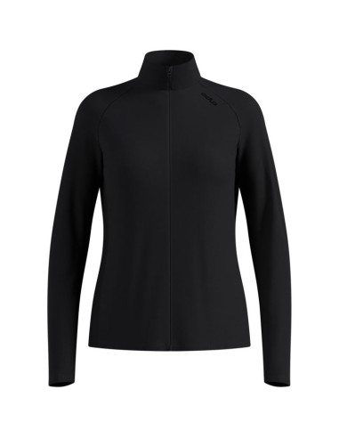 Bluza rozpinana damska odlo essential warm full zip mid layer full zip czarna   s