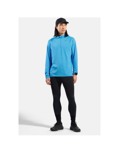 Bluza z półgolfem męska odlo essential ceramiwarm mid layer 1/2 zip niebieska   s