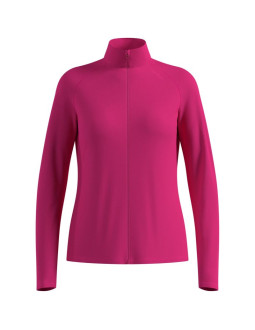 Bluza rozpinana damska odlo essential warm full zip mid layer full zip różowa   l