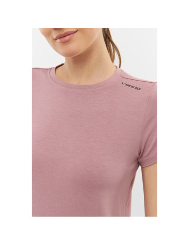 T-shirt damski viking lenta bamboo light lady różowy