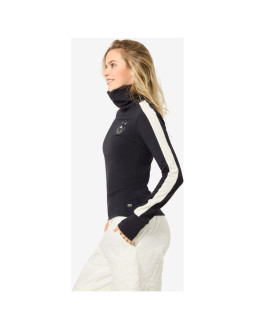 Longsleeve z półgolfem damski super.natural w bandito cat roll neck czarny 2