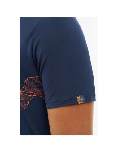 T-shirt męski viking lenta bamboo light man niebieski