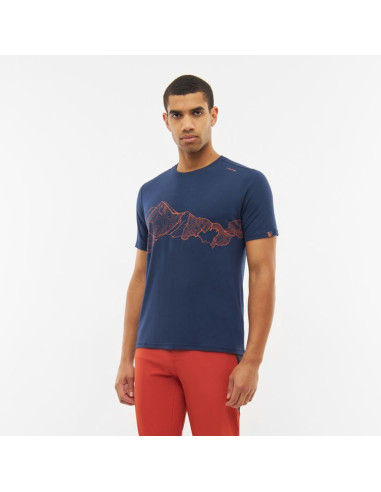 T-shirt męski viking lenta bamboo light man niebieski