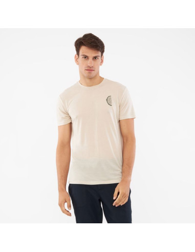 T-shirt męski viking rune man beżowy