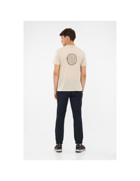 T-shirt męski viking rune man beżowy