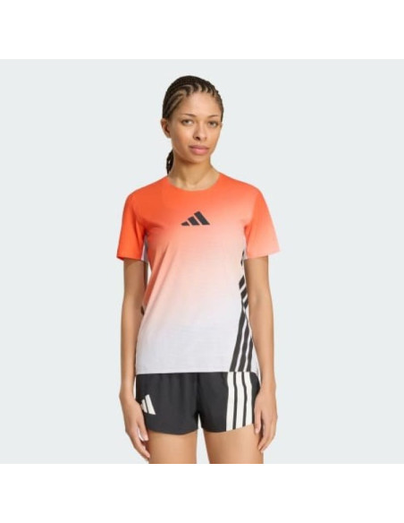 Koszulka do biegania damska adidas terrex xpr pro tee - white/semi impact orange rozmiar: s