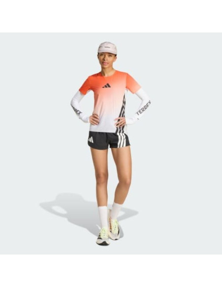 Koszulka do biegania damska adidas terrex xpr pro tee - white/semi impact orange rozmiar: s