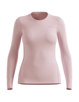 Bluza termoaktywna damska odlo merino 200 bl top crew neck ls - orchid ice rozmiar: s 2