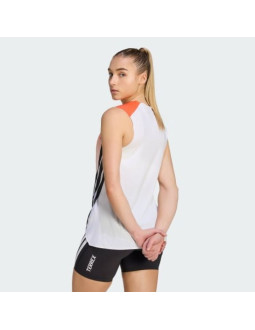 Koszulka do biegania damska adidas terrex xperior pro tank - white/semi impact orange rozmiar: s 2