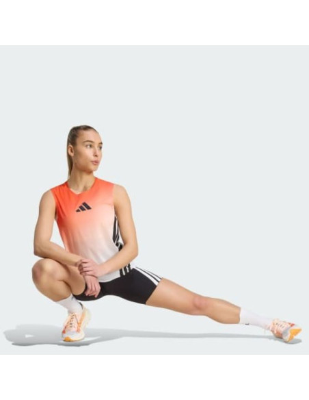 Koszulka do biegania damska adidas terrex xperior pro tank - white/semi impact orange rozmiar: s