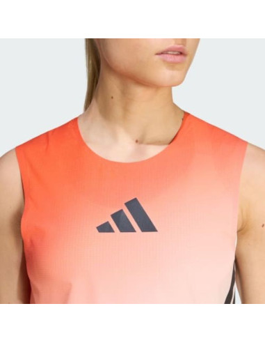 Koszulka do biegania damska adidas terrex xperior pro tank - white/semi impact orange rozmiar: s