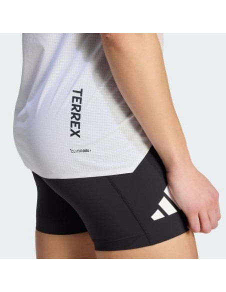 Koszulka do biegania damska adidas terrex xperior pro tank - white/semi impact orange rozmiar: s
