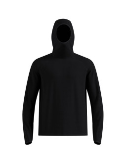 Bluza z kapturem męska odlo cubic mid layer hoody czarna