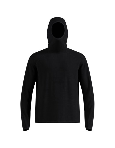 Bluza z kapturem męska odlo cubic mid layer hoody czarna