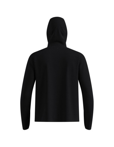 Bluza z kapturem męska odlo cubic mid layer hoody czarna