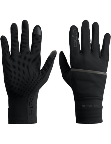 Rękawice odlo gloves full finger multisport windproof light czarne