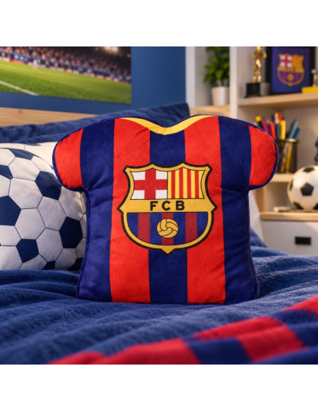Fc barcelona poduszka dekoracyjna w kształcie koszulki z numerem 10 118574