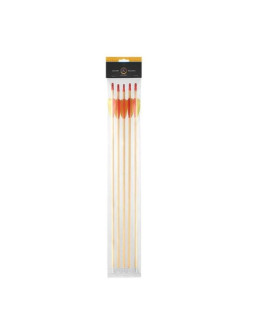 Strzały drewniane 29" poe lang black point (vd-002a-b3) - zestaw 5 szt