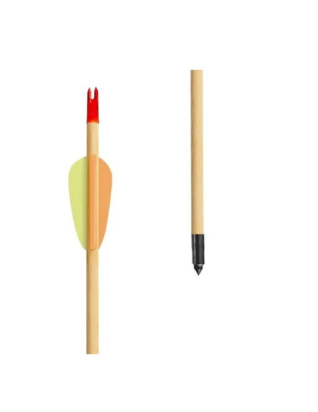 Strzały drewniane 29" poe lang black point (vd-002a-b3) - zestaw 5 szt