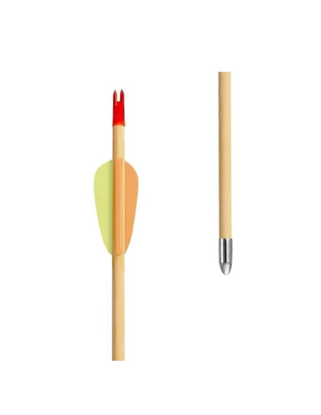 Strzały drewniane 29" poe lang black point (vd-002a-b3) - zestaw 5 szt