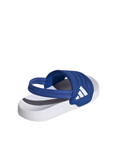 Klapki dla dzieci adidas adilette estrap 2.0 biało-niebieskie hq9196