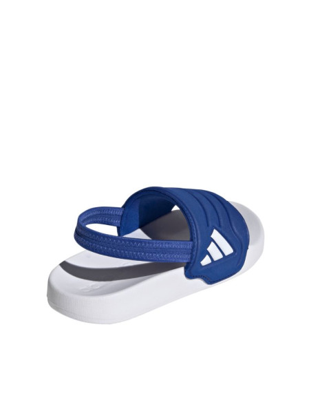 Klapki dla dzieci adidas adilette estrap 2.0 biało-niebieskie hq9196