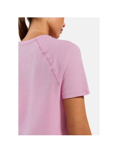 Koszulka damska odlo t-shirt crew neck s/s essential seamless różowa