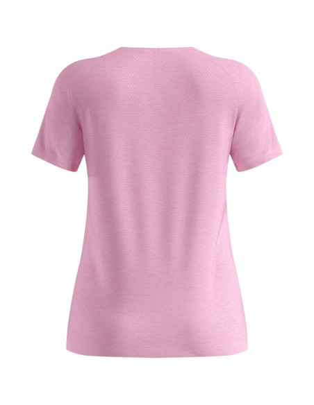 Koszulka damska odlo t-shirt crew neck s/s essential seamless różowa